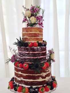 Naked cake con red velvet 5