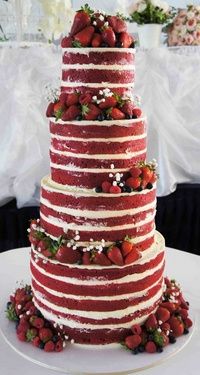 Naked cake con red velvet 2