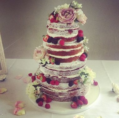 Naked cake con red velvet 4