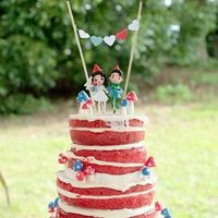 Naked cake con red velvet 6