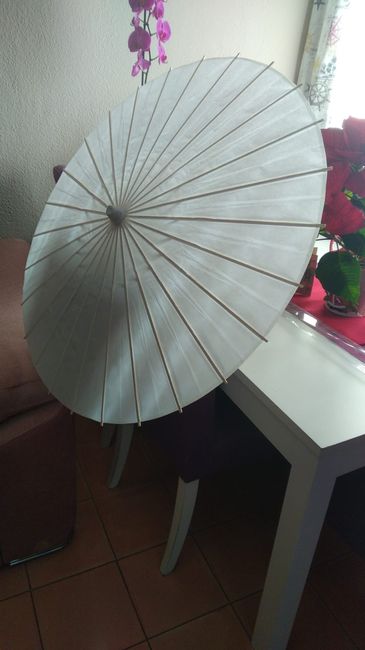 Vinilo sobre papel (paraguas japoneses) ..se puede? - 1