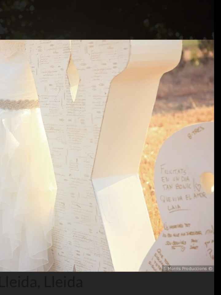Ideas creativas para libros de firmas en boda - 1
