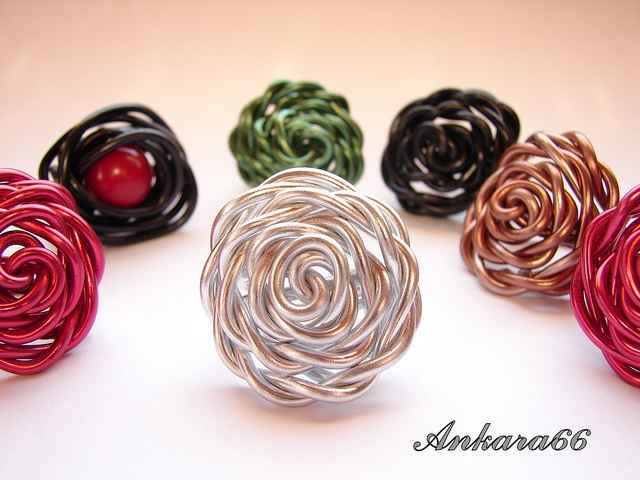 Anillo forma de Rosa