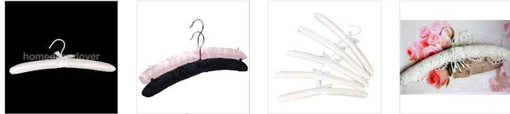 perchas acolchadas de novia 