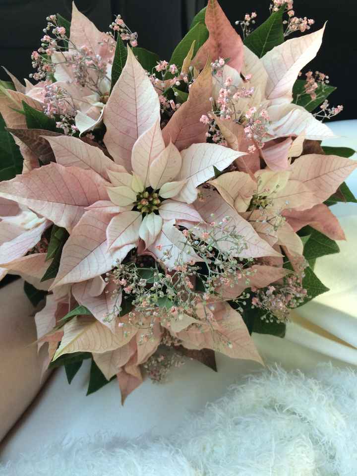 ramo de novia flores de pascua