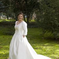 mi vestido por delante