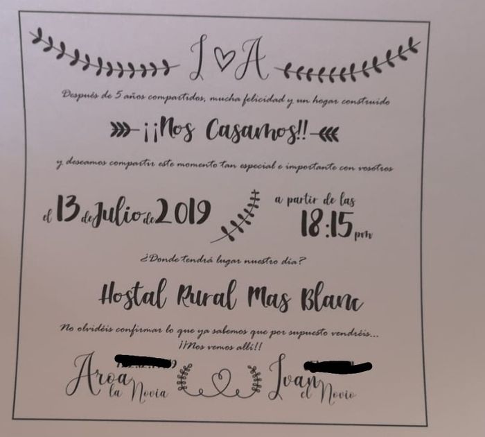 Invitaciones listas - 2