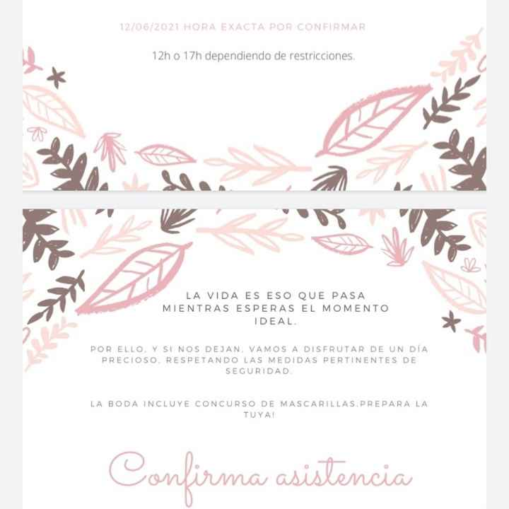 Cómo anunciar la boda para la nueva fecha? - 2