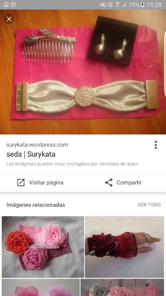 Pulseras de tela de vestido - 1