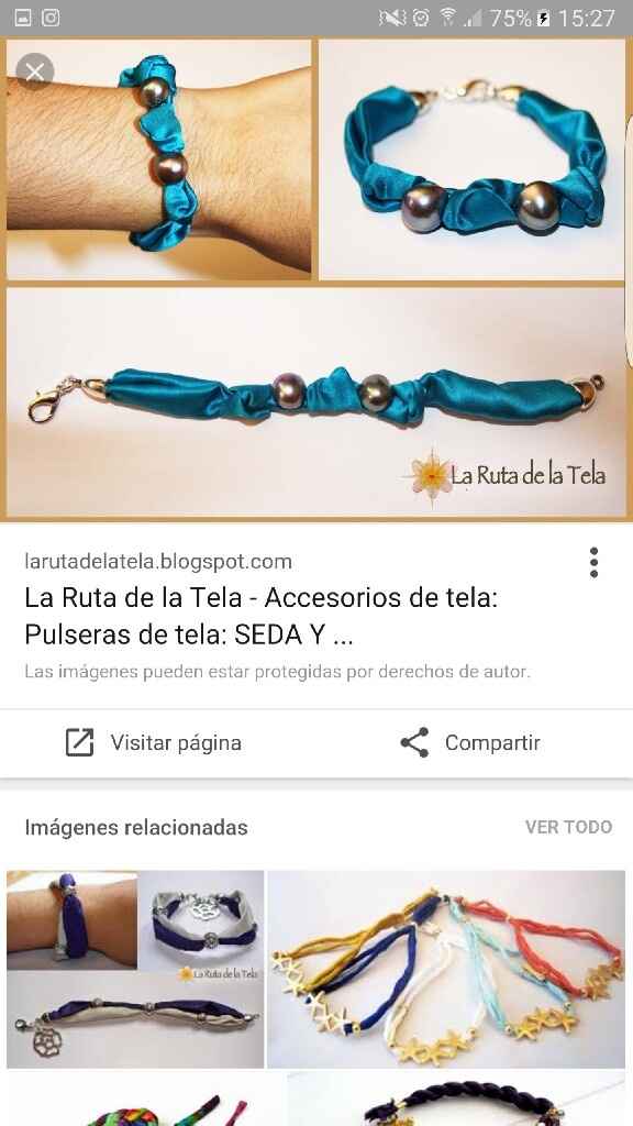 Pulseras de tela de vestido - 2