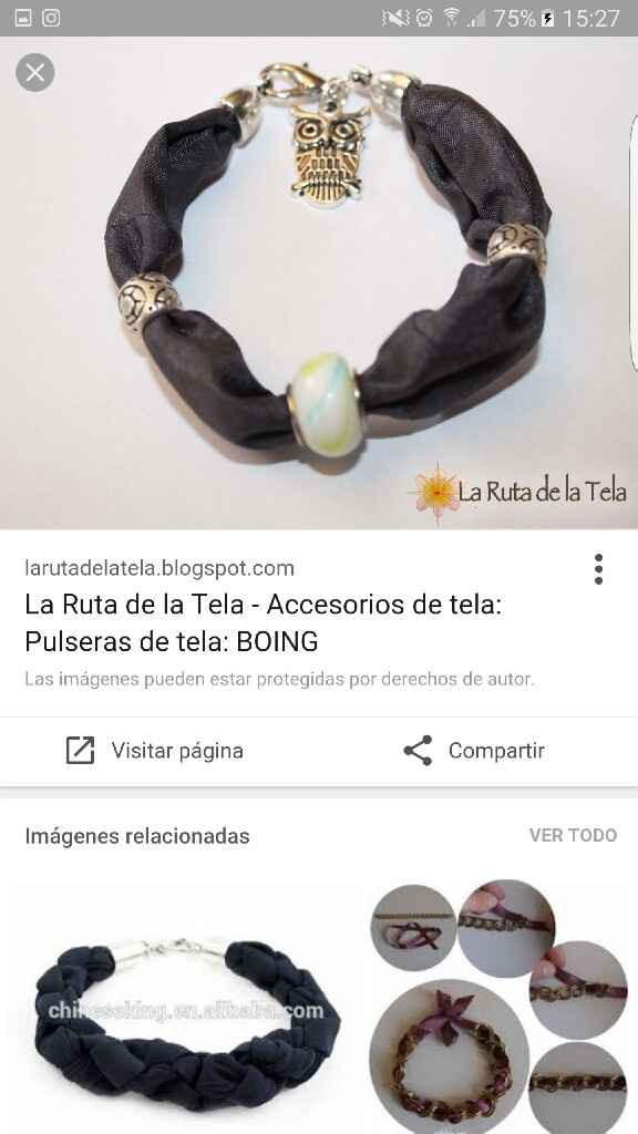 Pulseras de tela de vestido - 4