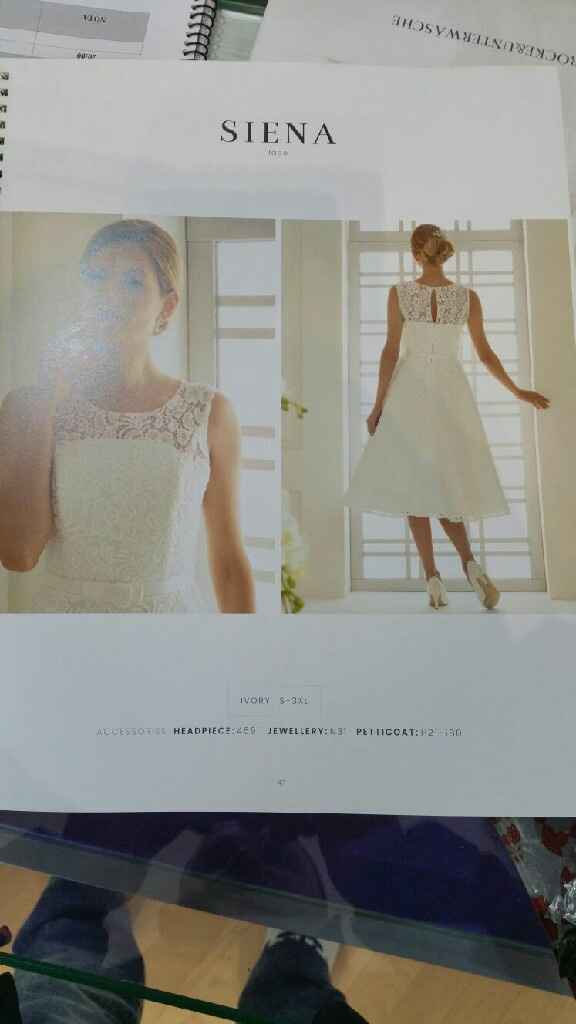 Vestido novia corto - 1