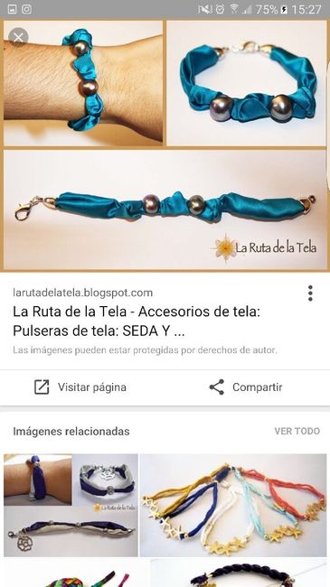 Pulseras de tela de vestido - 2