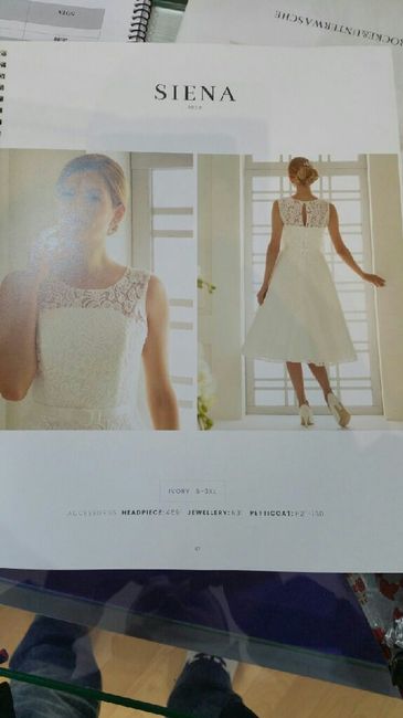 Vestido novia corto - 1