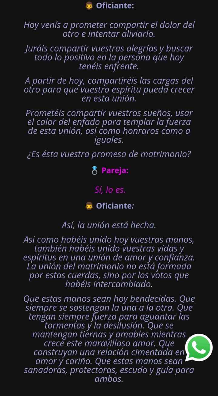 Ritual del lazo/handfasting - 3