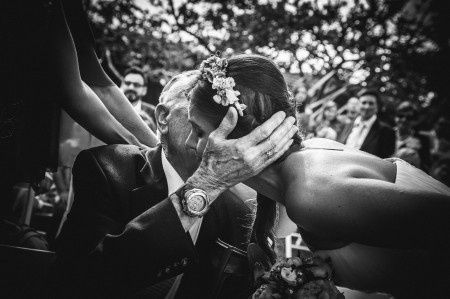 Llegada a la ceremonia