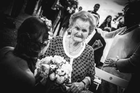 Mi abuela cuando entre en la ceremonia