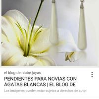 Pendientes lágrima o piedra blanca - 1