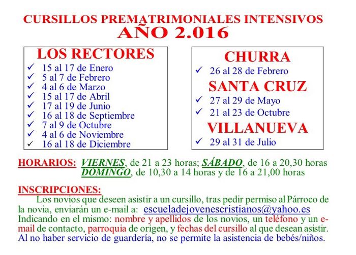 Curso prematrimoniales - 1