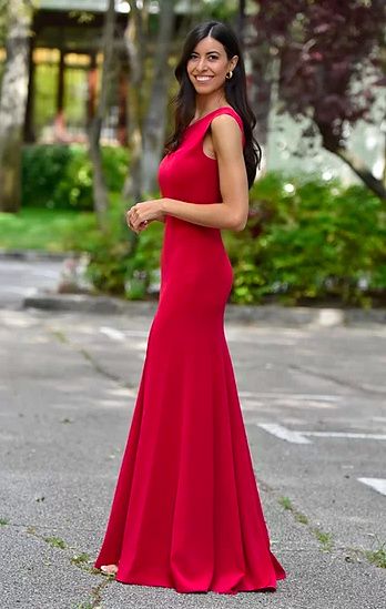 Vestido sencillo, rojo y largo de invitada! ¿ideas? 1