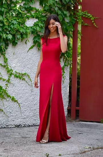Vestido sencillo, rojo y largo de invitada! ¿ideas? 2