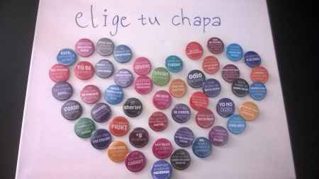 Lienzo con chapas