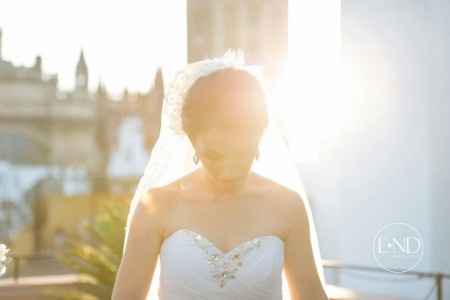 vestido novia tul