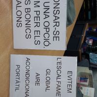 Carteles para Abanico, Yeyes y bolsa Petalos en Catalan - 2