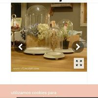 Cúpula de cristal para ramo de novia - 1