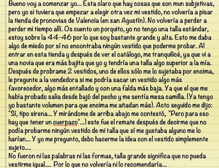 Errores para no volver a cometer...