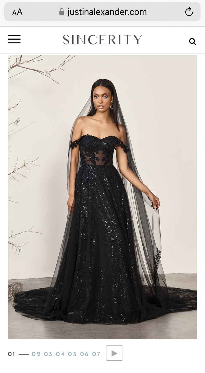 vestido de boda negro - donde comprar - 1