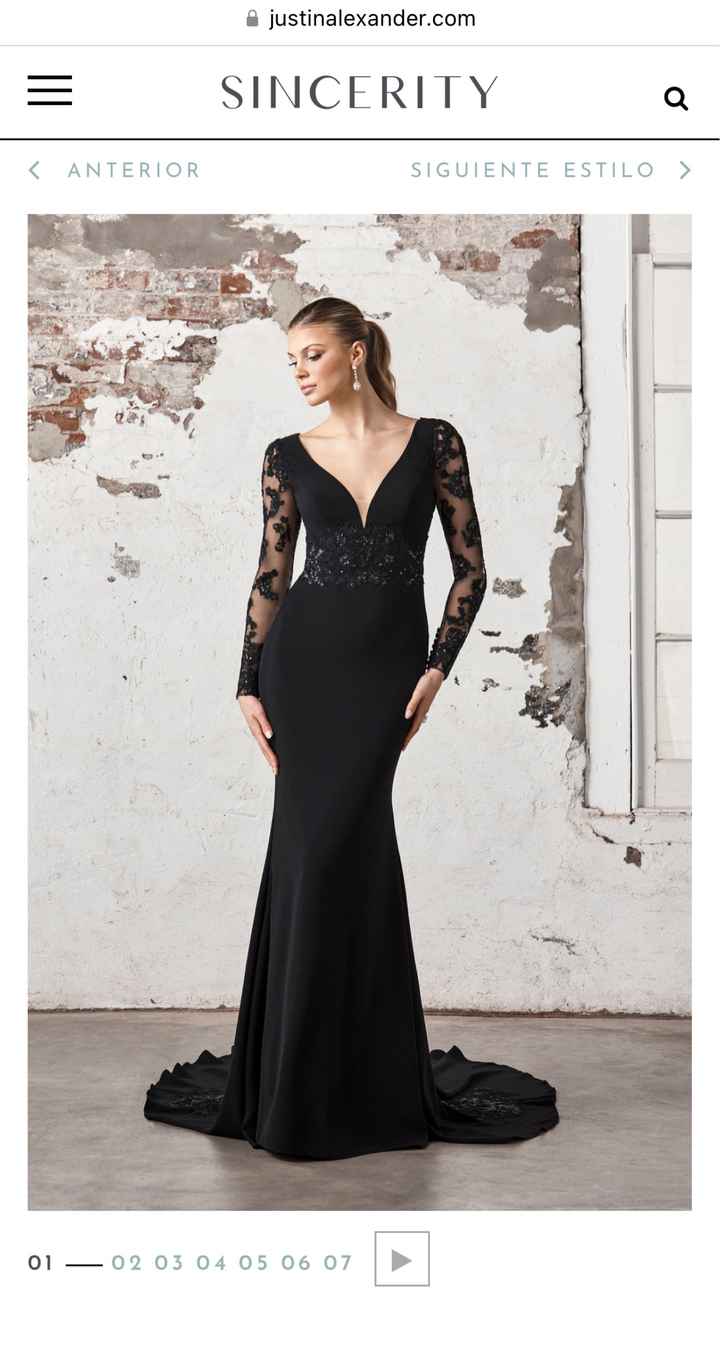 vestido de boda negro - donde comprar - 2