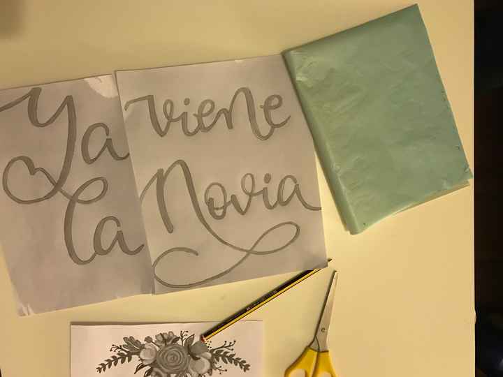 Cartel “ya viene la novia” - 1