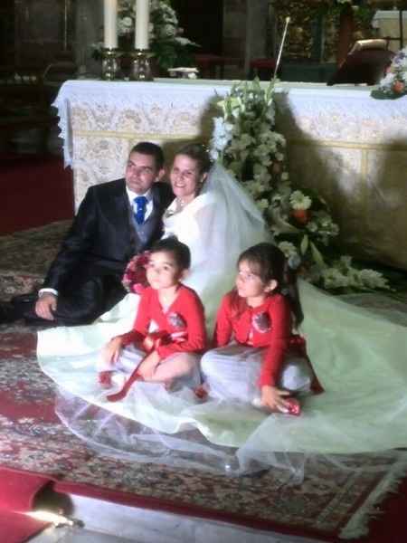 con mi marido y mis damitas