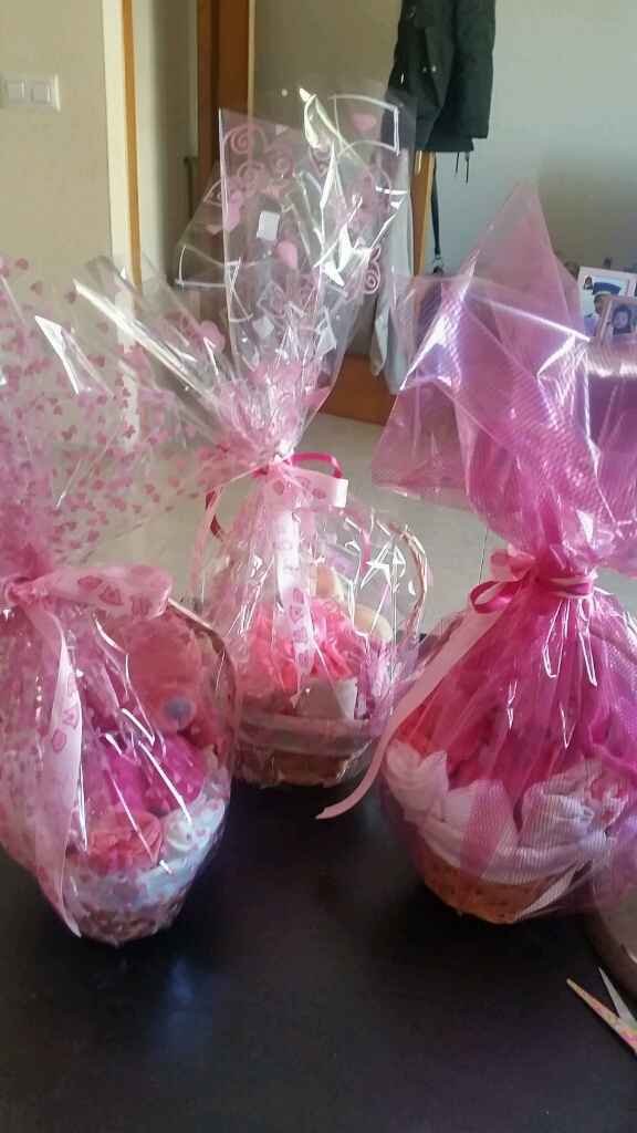 Las cestas para las futuras mamis  de mi boda!!! - 1
