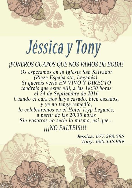 Mis invitaciones!!!