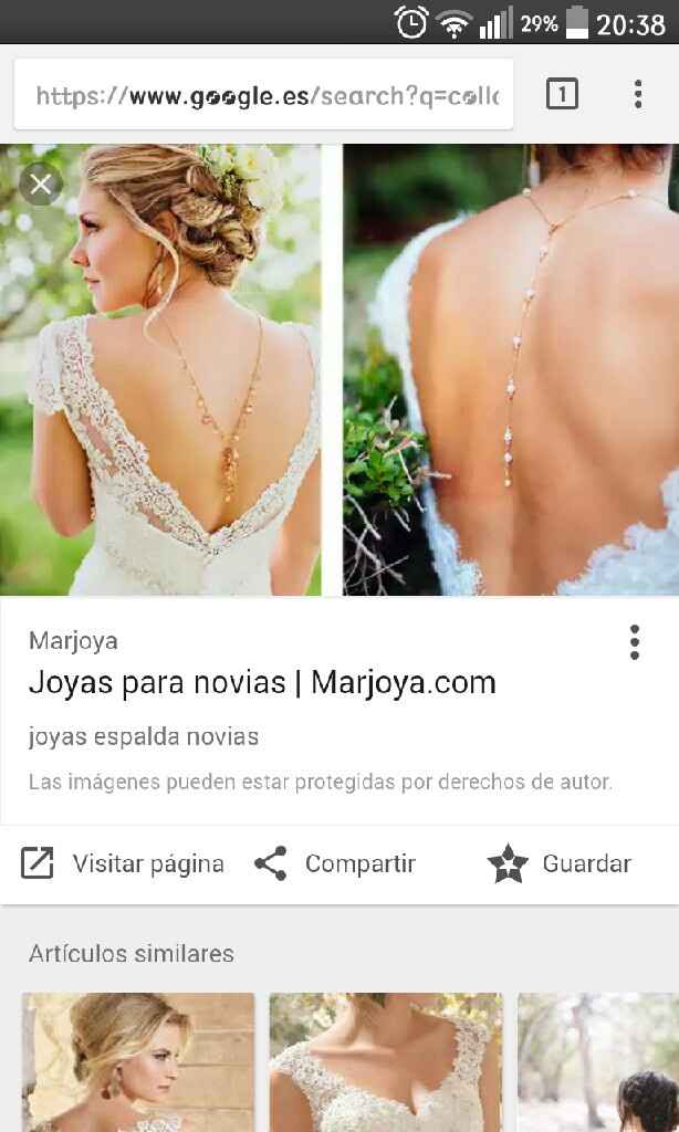 Collar espalda para novia - 2