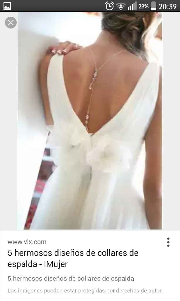 Collar espalda para novia - 3