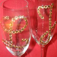 Las copas para el brindis 
