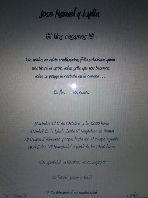 invitación 2 
