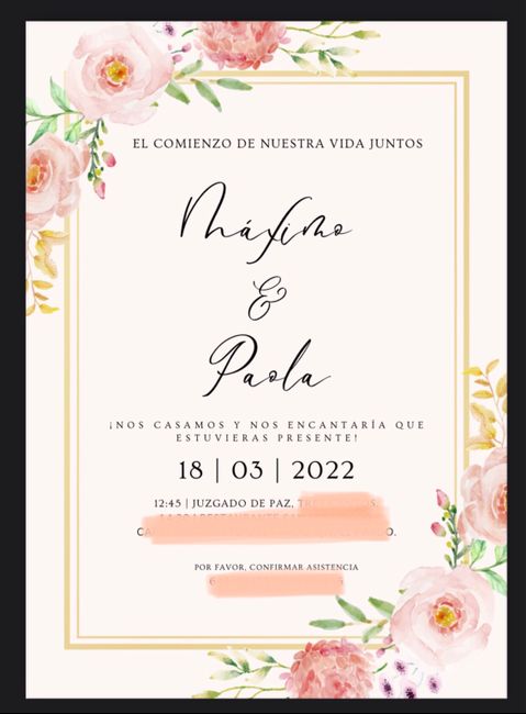 Nuestras invitaciones 😍 2