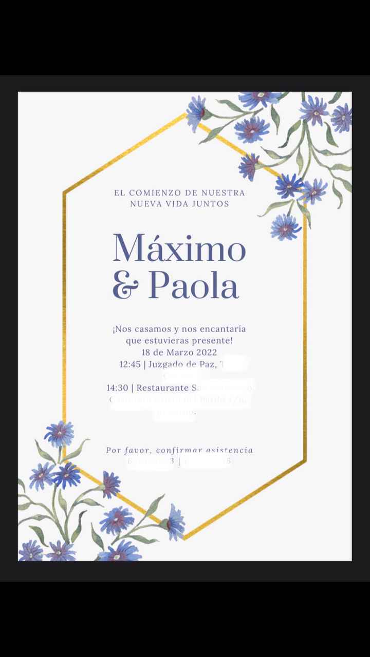 Nuestras invitaciones 😍 - 1