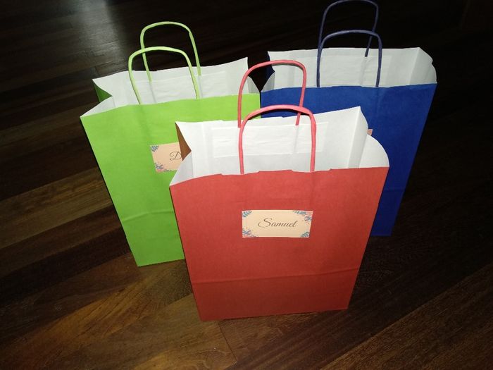 Bolsas para los detalles de los niños