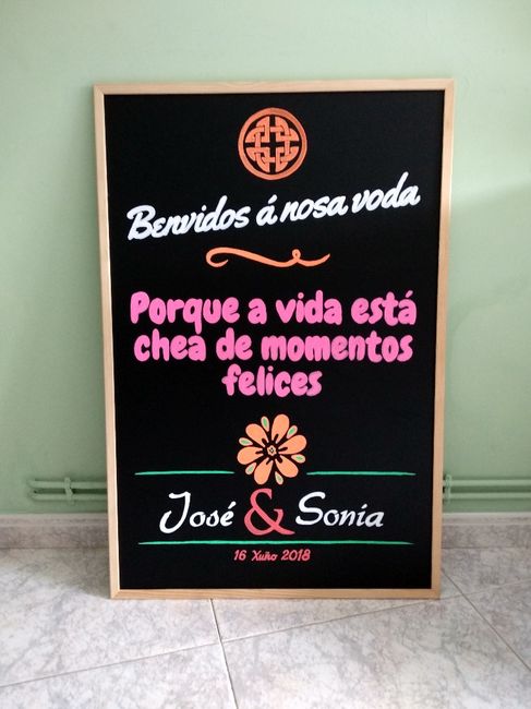 Cartel de bienvenida