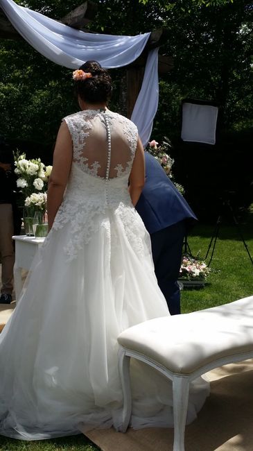 Mi vestido por detrás
