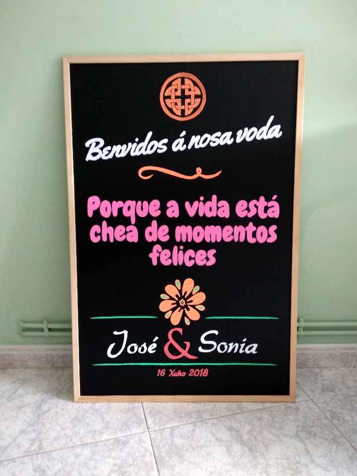 Cartel de bienvenida
