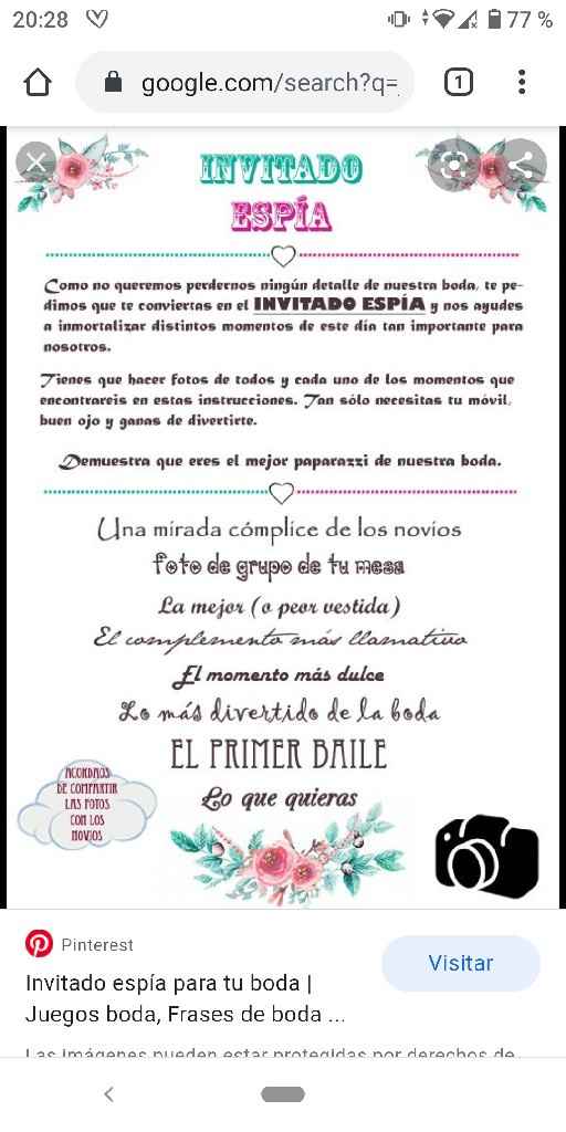 Juegos para los invitados - 1