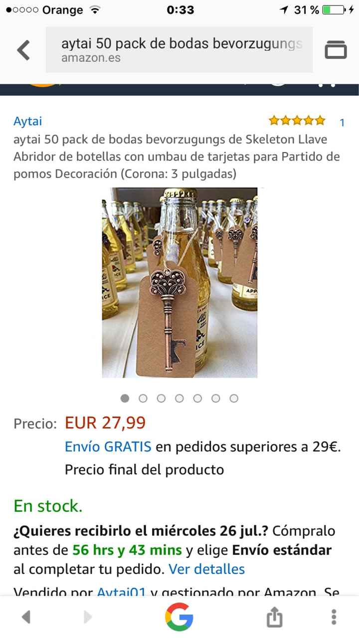 Cerveza de detalle para invitados - 1
