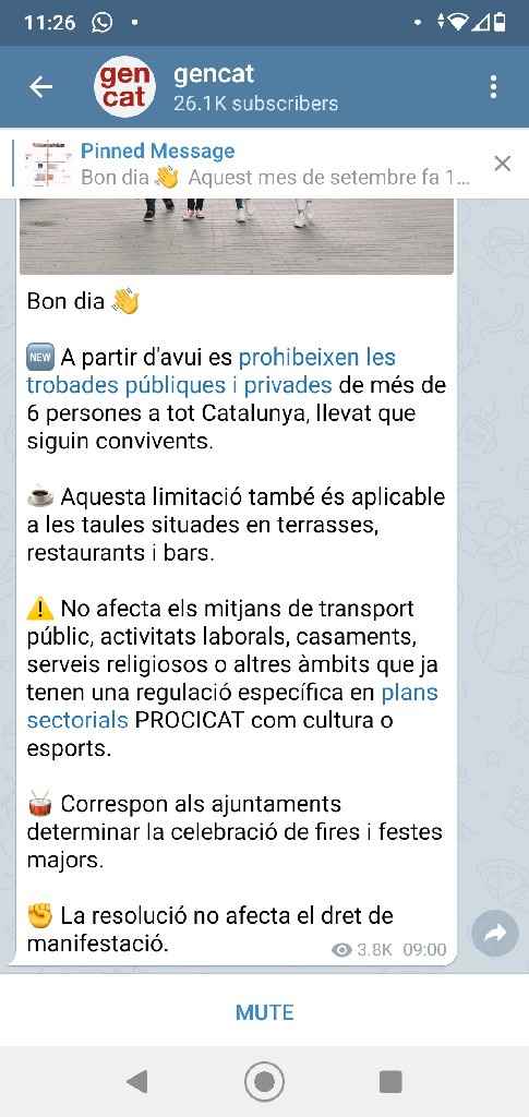Novios que nos casamos el 3 de Octubre de 2020 en Girona - 1