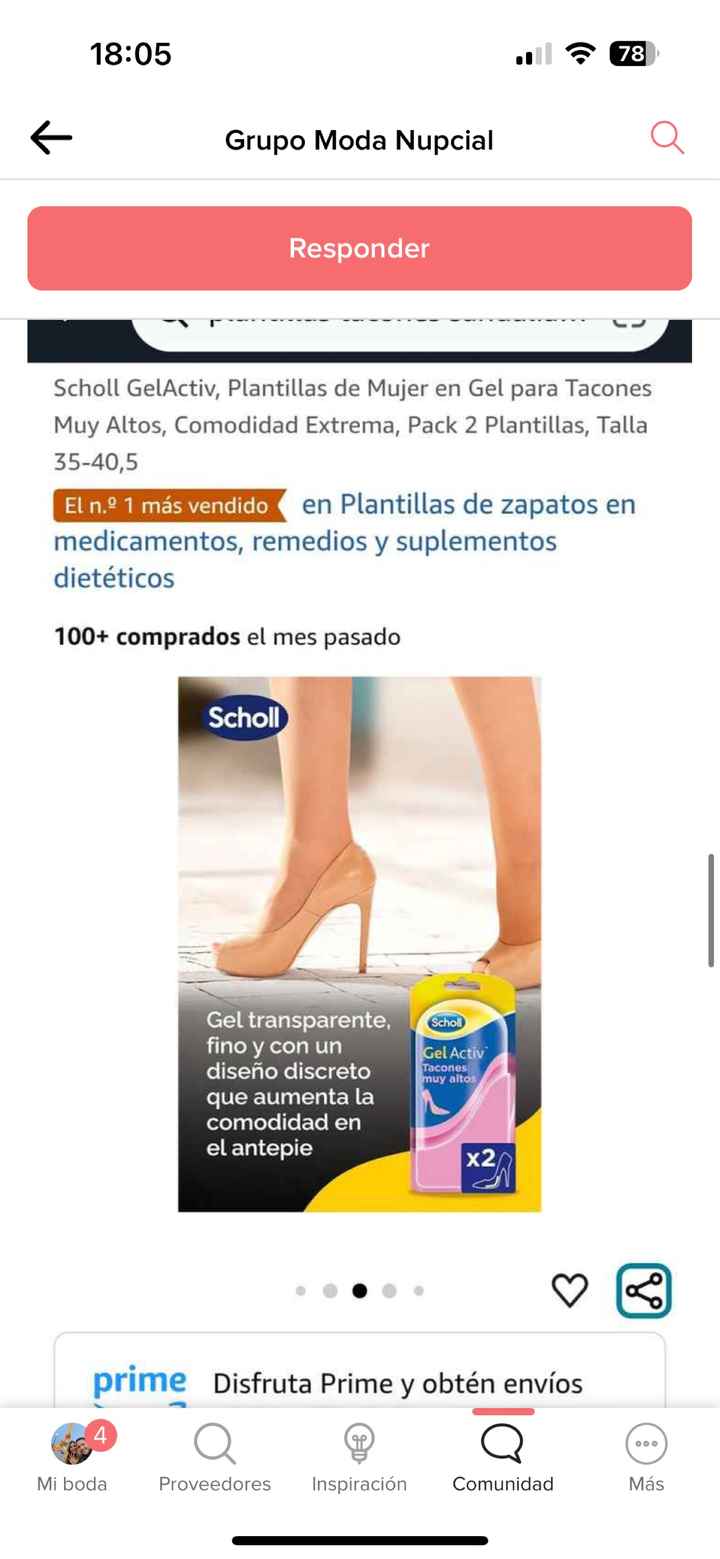 Almohadilla para tacones - 1